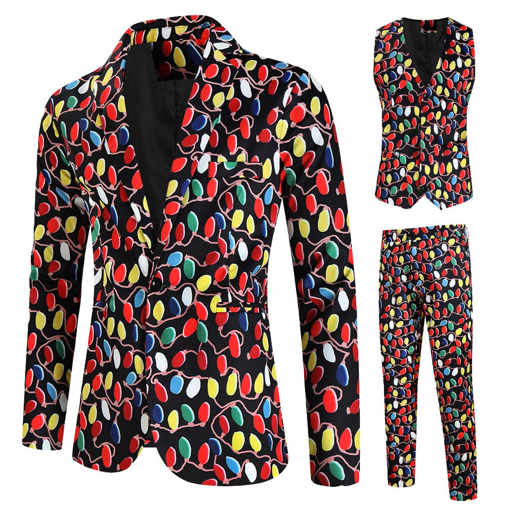 Men's Colorful Three-Piece Suit #3TZMK635 - Suits | Multicolour / M