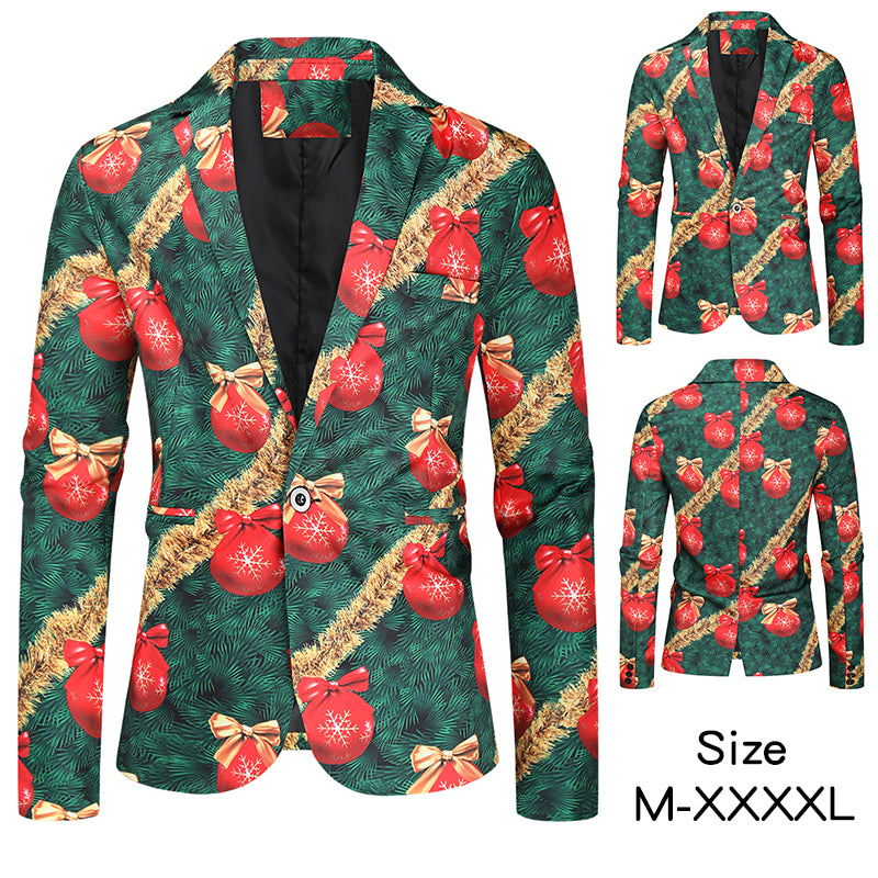 Men's Colorful Printed Blazer #X40 - Blazers | Multicolour / M