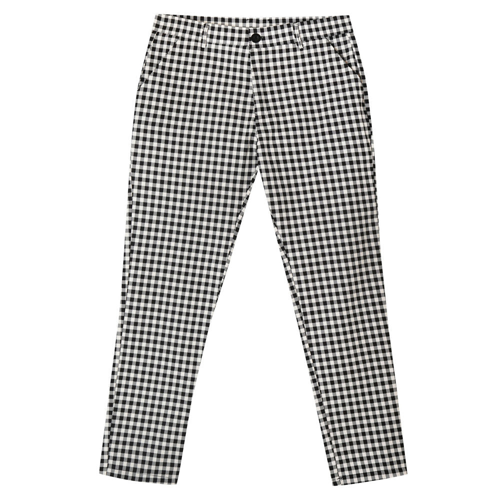 Men's Classic Plaid Pants #XK6032 - Pants | Black / S