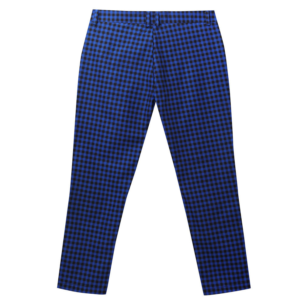 Men's Classic Plaid Pants #XK6032 - Pants | Royal Blue / S