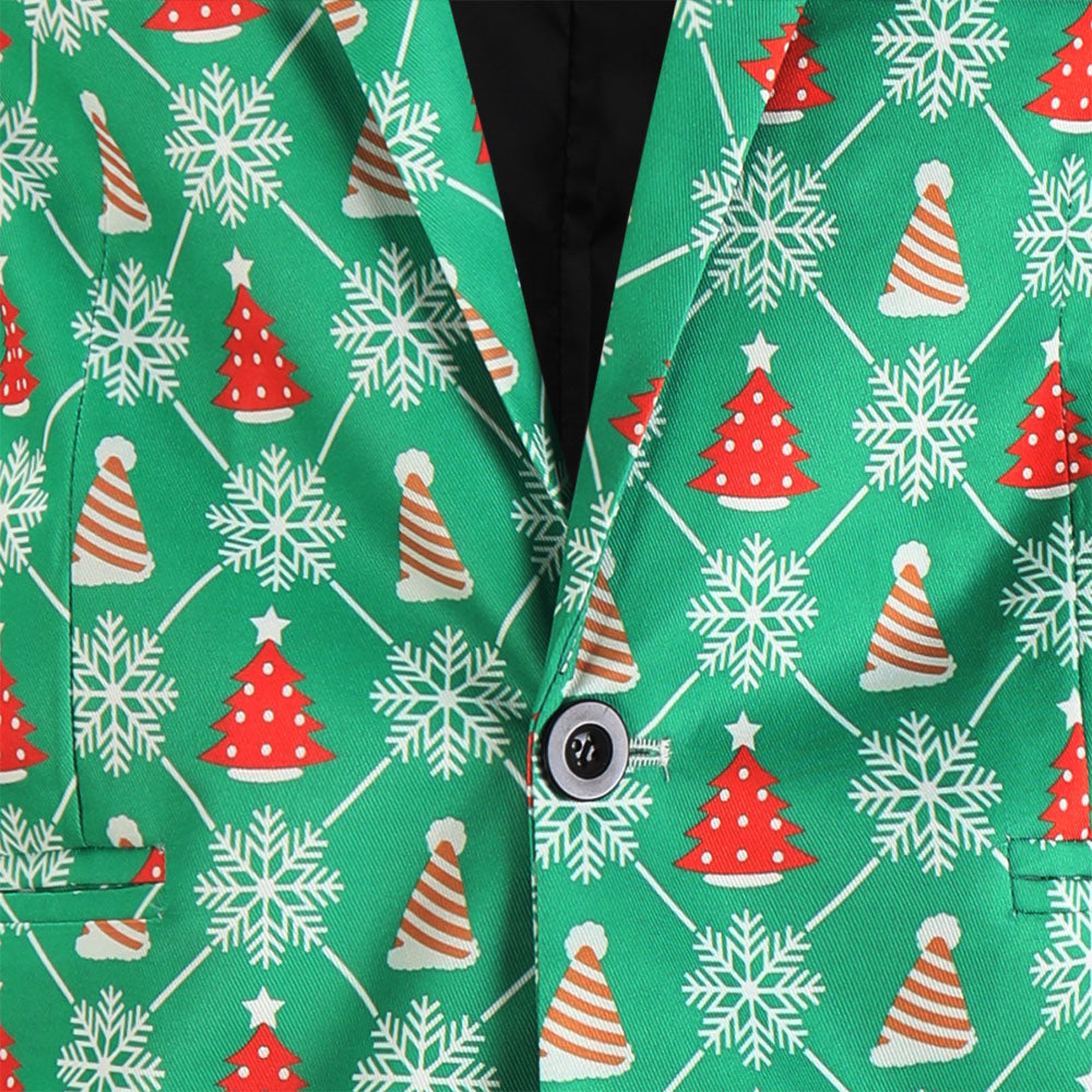 Men's Christmas Printed Suit #2TZ623 - Suits | Multicolour / M