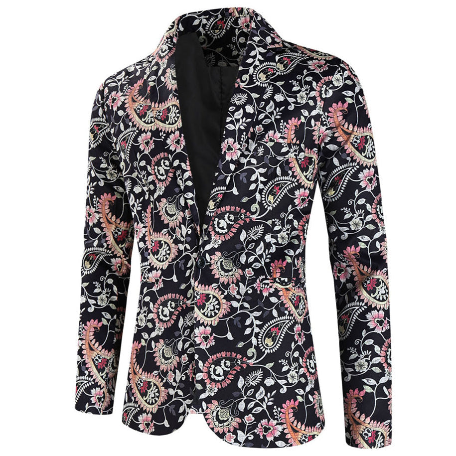 Men’s Flower Blazer #X313 - Blazers | Multicolour / M