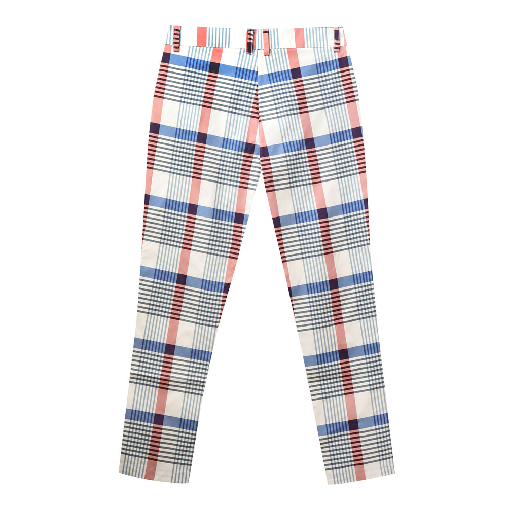 Men's Elegant Plaid Suit Pants #XK6023 - Pants | Sky Blue / S