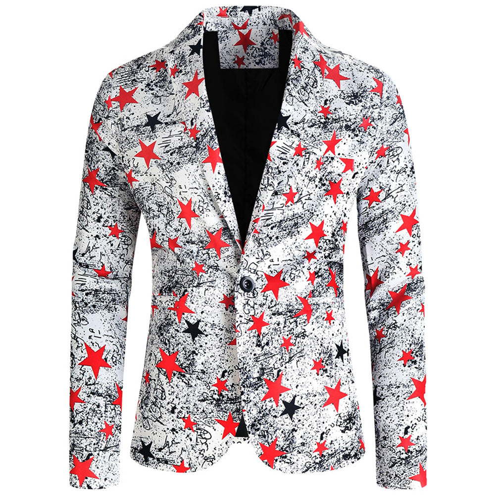 Men's Star Trendy Suit #2TZ157 - Suits | Multicolour / M