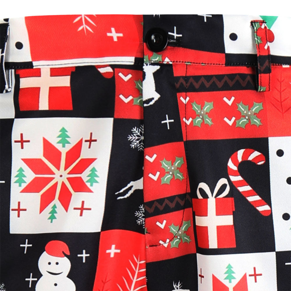 Men's Christmas Fashion Vest Suit #2TZMK622 - Suits | Multicolour / M