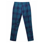 Men's Elegant Checked Pants #XK6030 - Pants | Olive Green / S