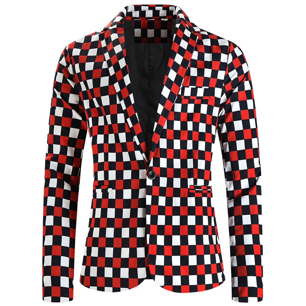 Men's Vintage Check Blazer #X6103 - Blazers | Multicolour / M