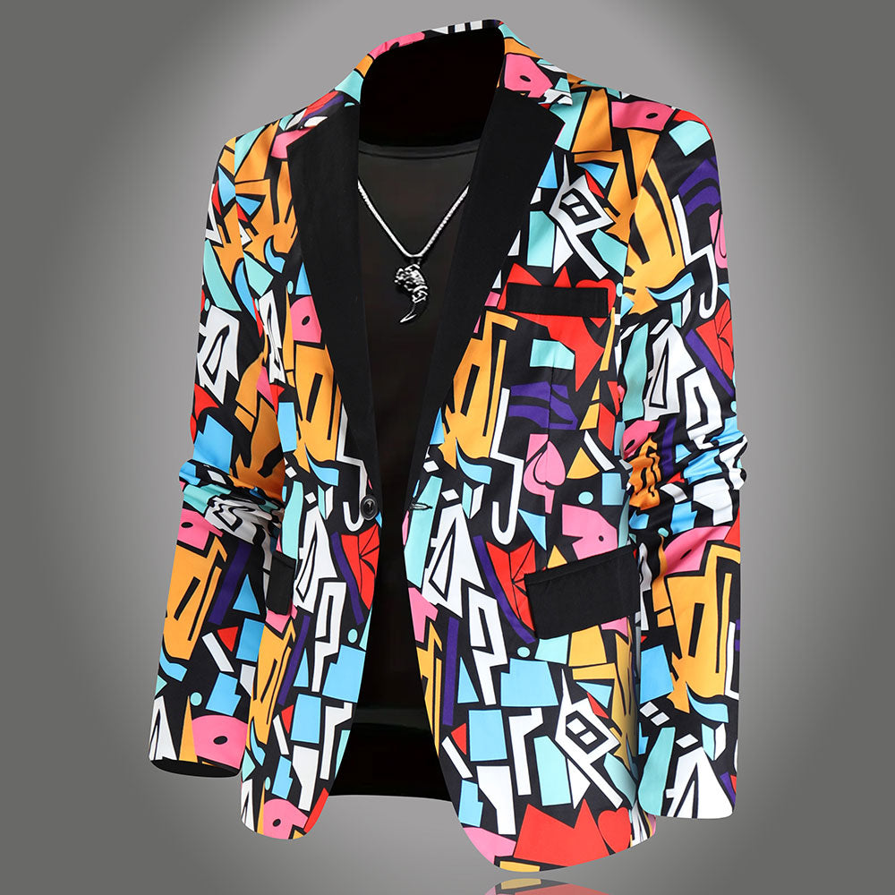 Men High Quality Print Blazers - Blazers | Color1 / M