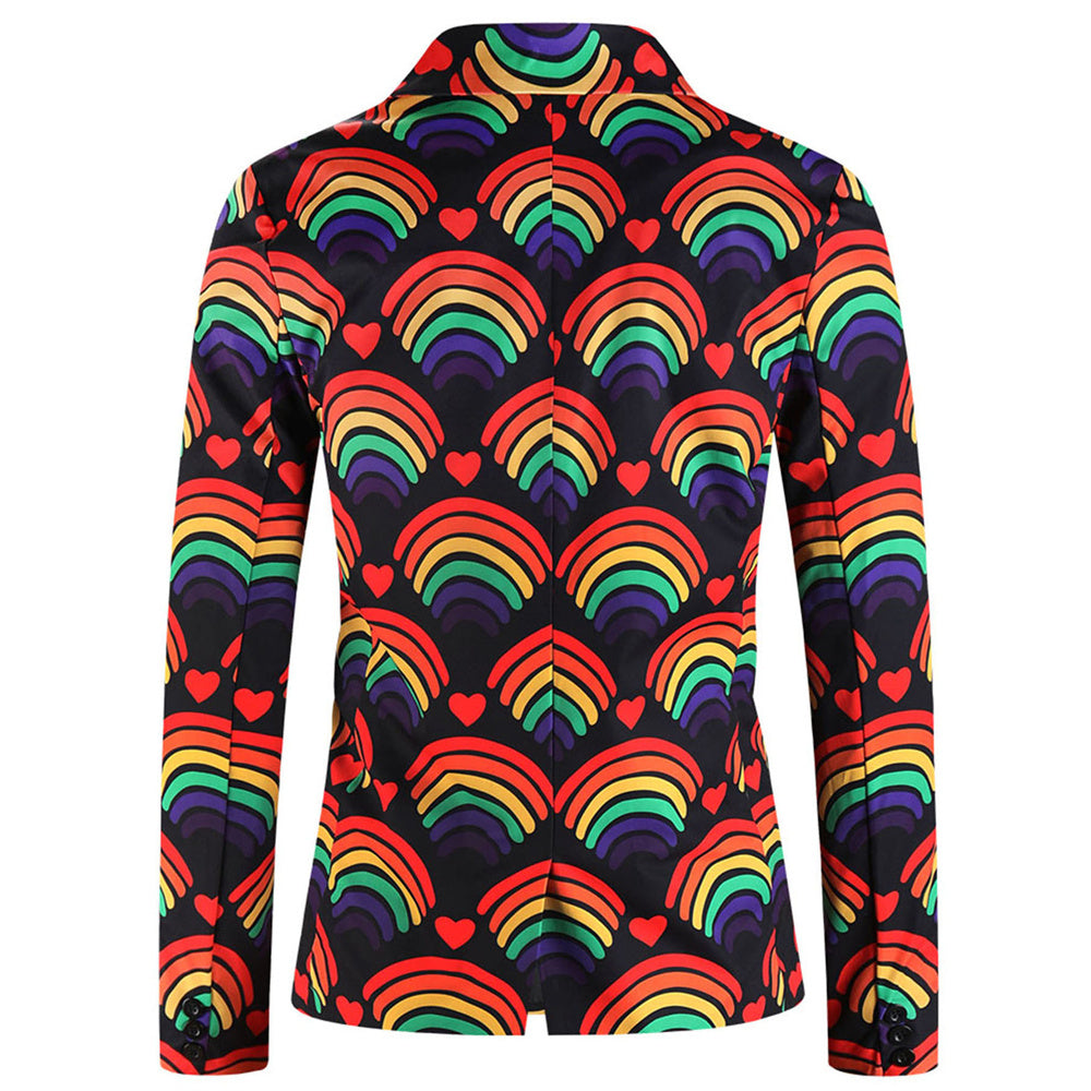Men's Multicolor Printed Blazer #X1902 - Blazers | Multicolour / M