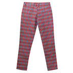 Men's Elegant Plaid Pants #XK6031 - Pants | Burgundy / S