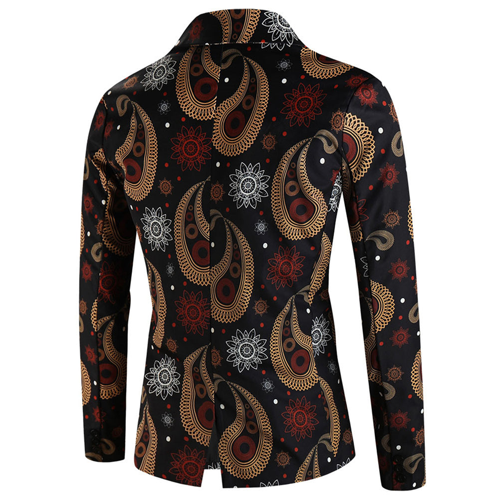 Men's Vintage Art Blazer #X6105 - Blazers | Multicolour / M