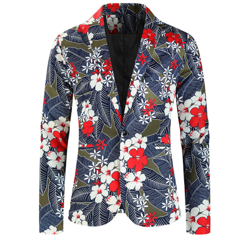 Men's Vintage Colorful Blazer #X315 - Blazers | Multicolour / M