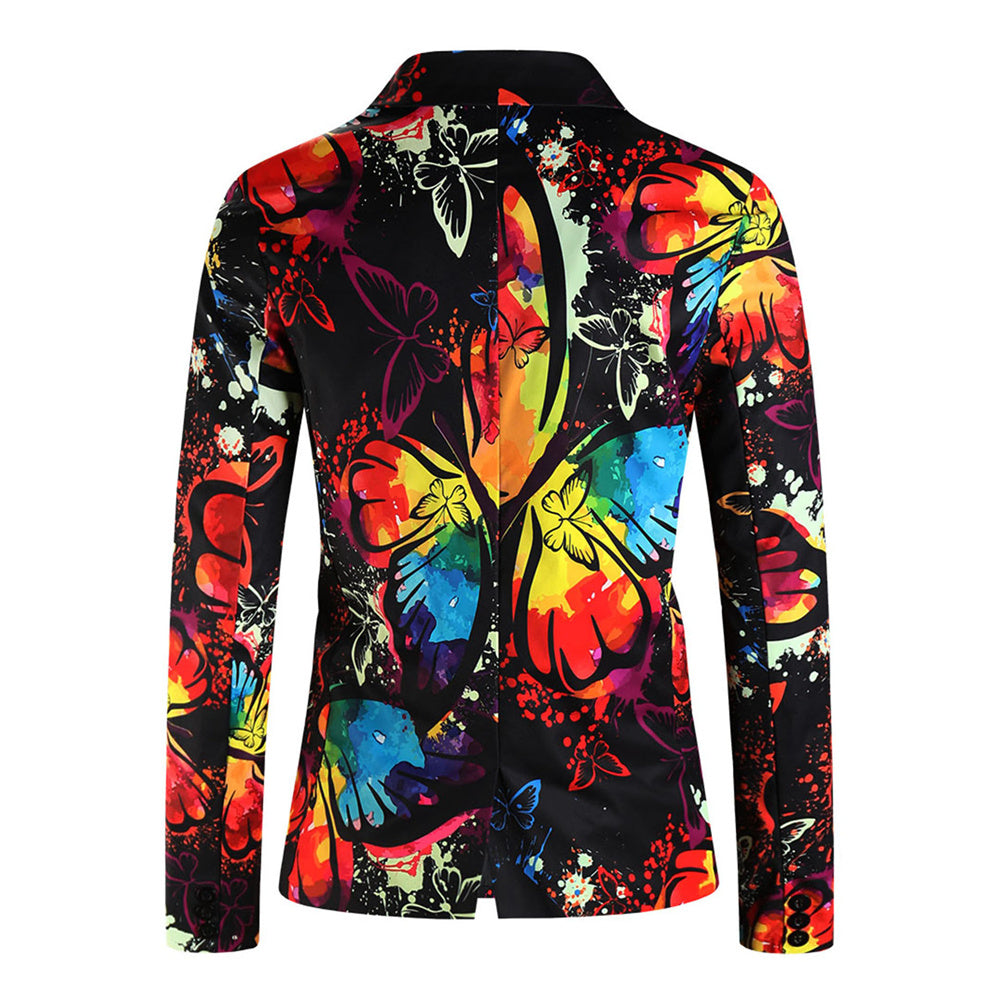 Men’s Colorful Floral Blazer #X1208 - Blazers | Multicolour / M