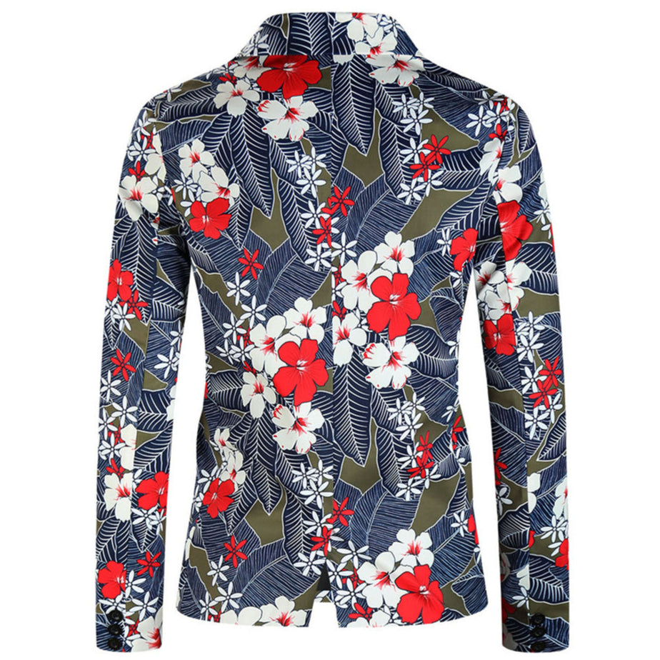 Men's Vintage Colorful Blazer #X315 - Blazers | Multicolour / M