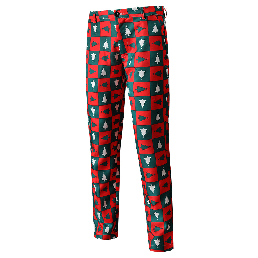 Men's Christmas Three-Piece Suit #3TZMK43 - Suits | Multicolour / M
