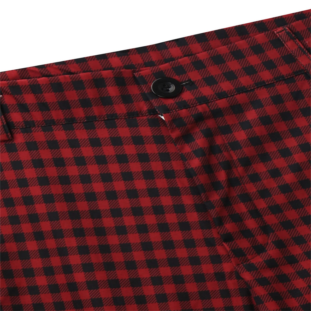 Men's Classic Plaid Pants #XK6032 - Pants | Royal Blue / S