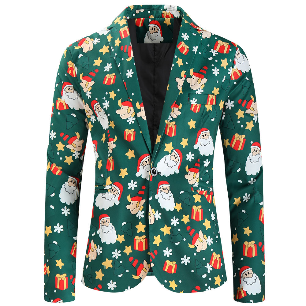 Men's Christmas Three-Piece Suit #3TZMK637 - Suits | Multicolour / M
