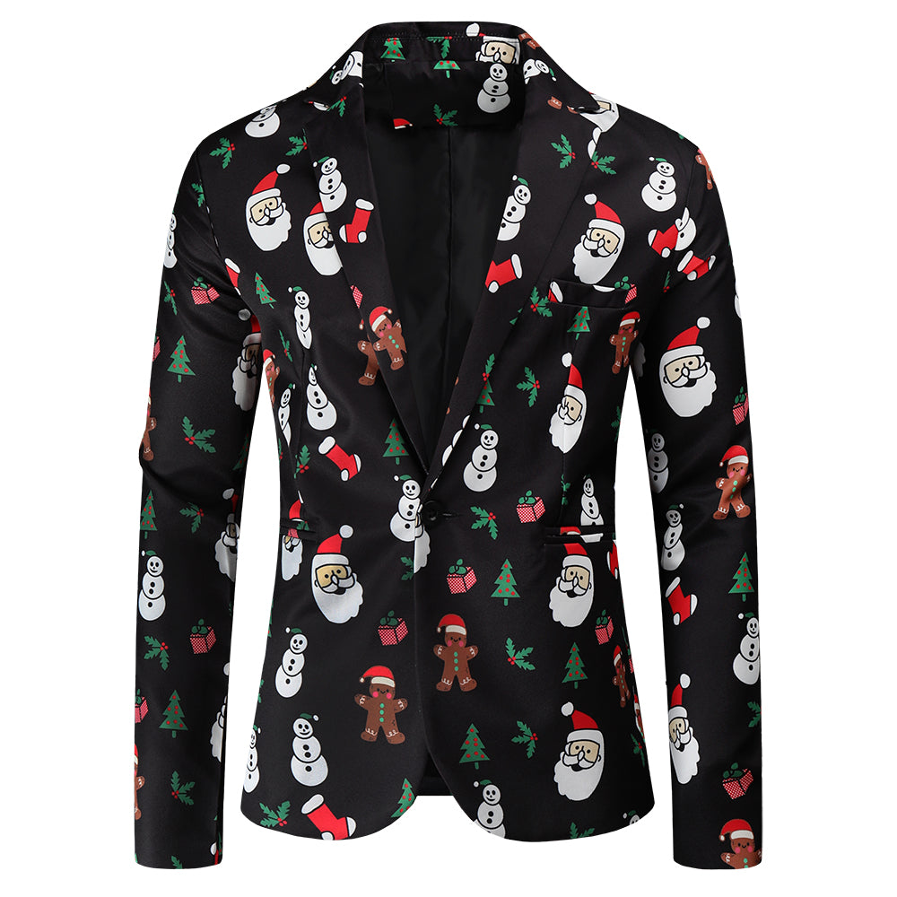 Men's Christmas Printed Suit #2TZ46 - Suits | Multicolour / M