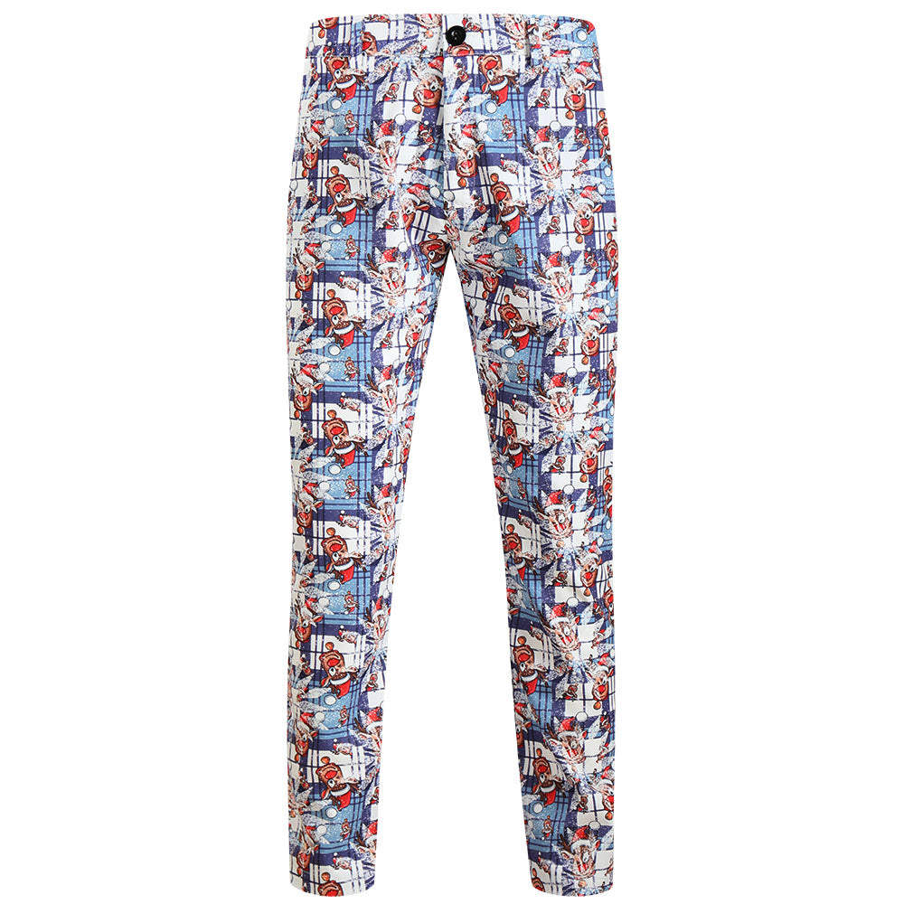 Men's Stylish Printed Suit #2TZ641 - Suits | Multicolour / M