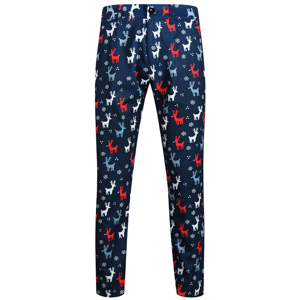 Men's Christmas Elk Print Suit #2TZ633 - Suits | Multicolour / M