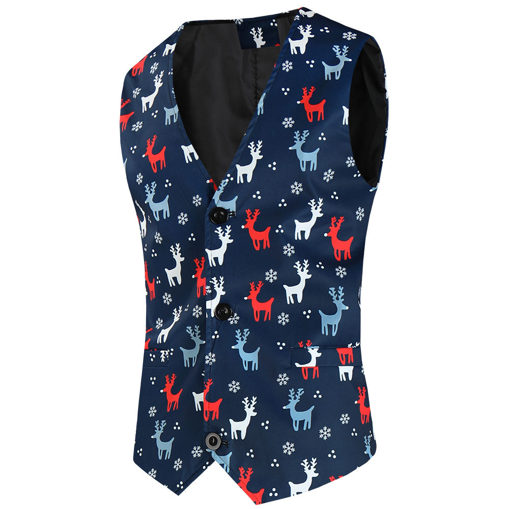 Men's Christmas Three-Piece Suit #3TZMK633 - Suits | Multicolour / M
