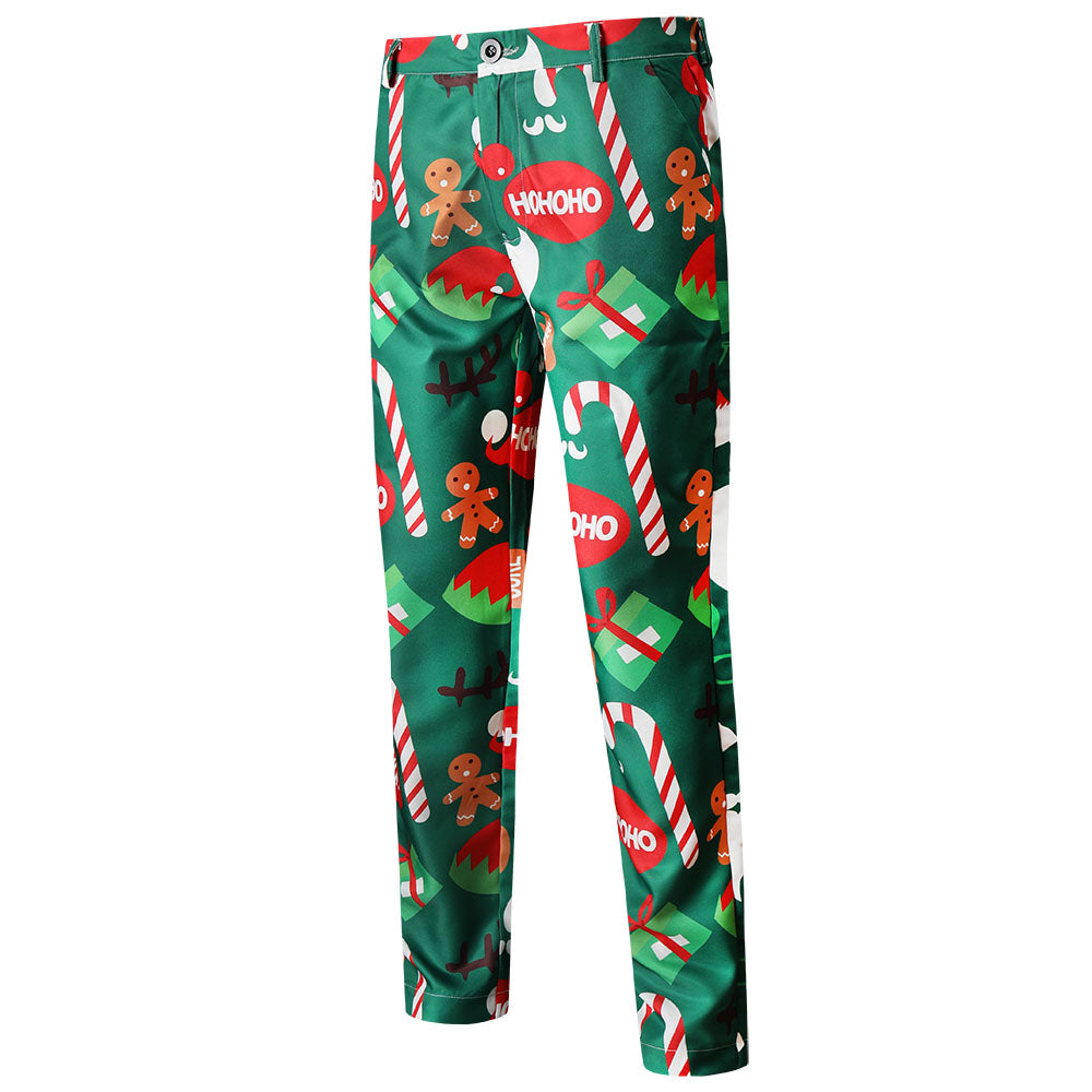 Men's Christmas Three Piece Suit #3TZMK50 - Suits | Multicolour / M