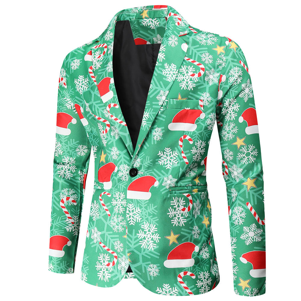 Men's Christmas Three Piece Suit #3TZMK53 - Suits | Multicolour / M