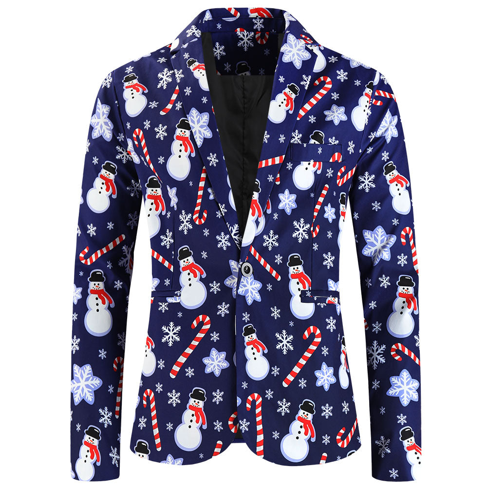 Men's Christmas Printed Suit #2TZ656 - Suits | Multicolour / M