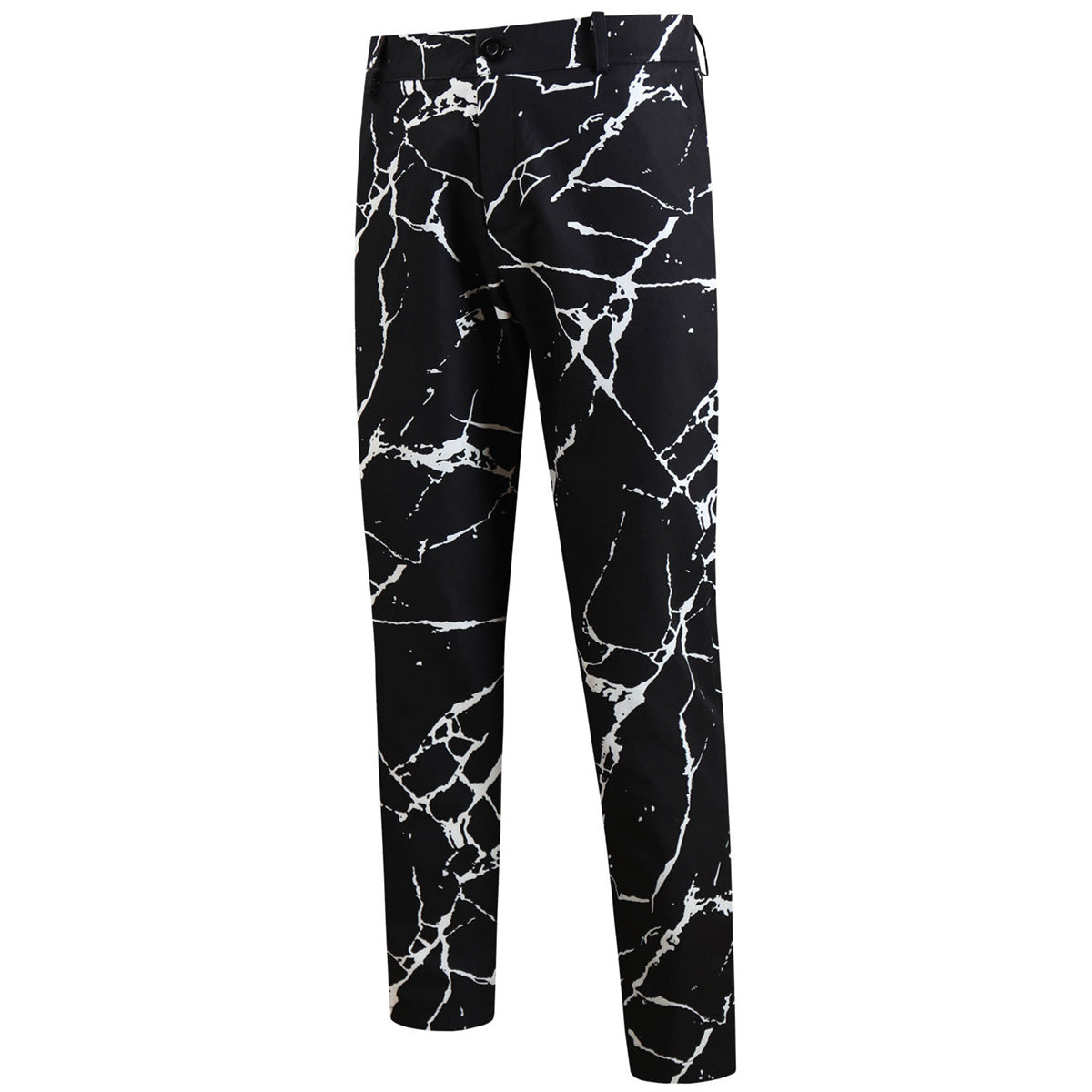 Black Casual Lightning-Print Men's Pants - Pants | Black / M