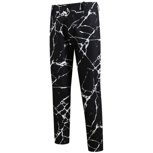 Black Casual Lightning-Print Men's Pants - Pants | Black / M
