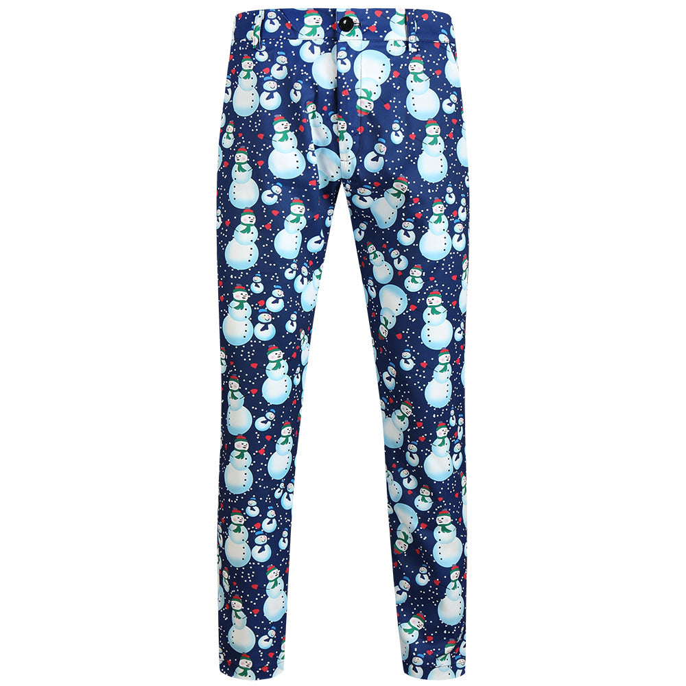 Men's Christmas Three-Piece Suit #3TZMK645 - Suits | Blue / M
