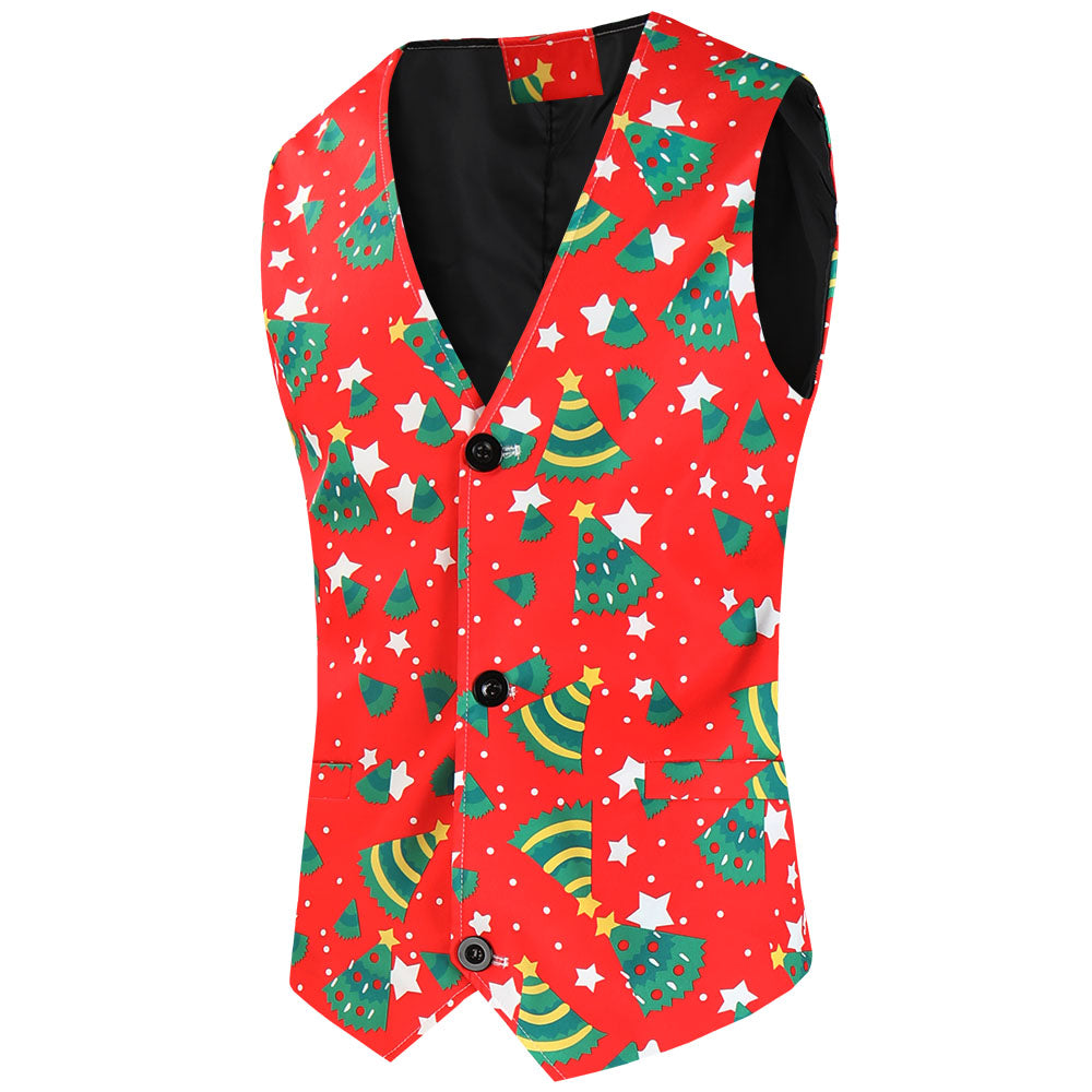 Men's Christmas Three-Piece Suit #3TZMK640 - Suits | Multicolour / M