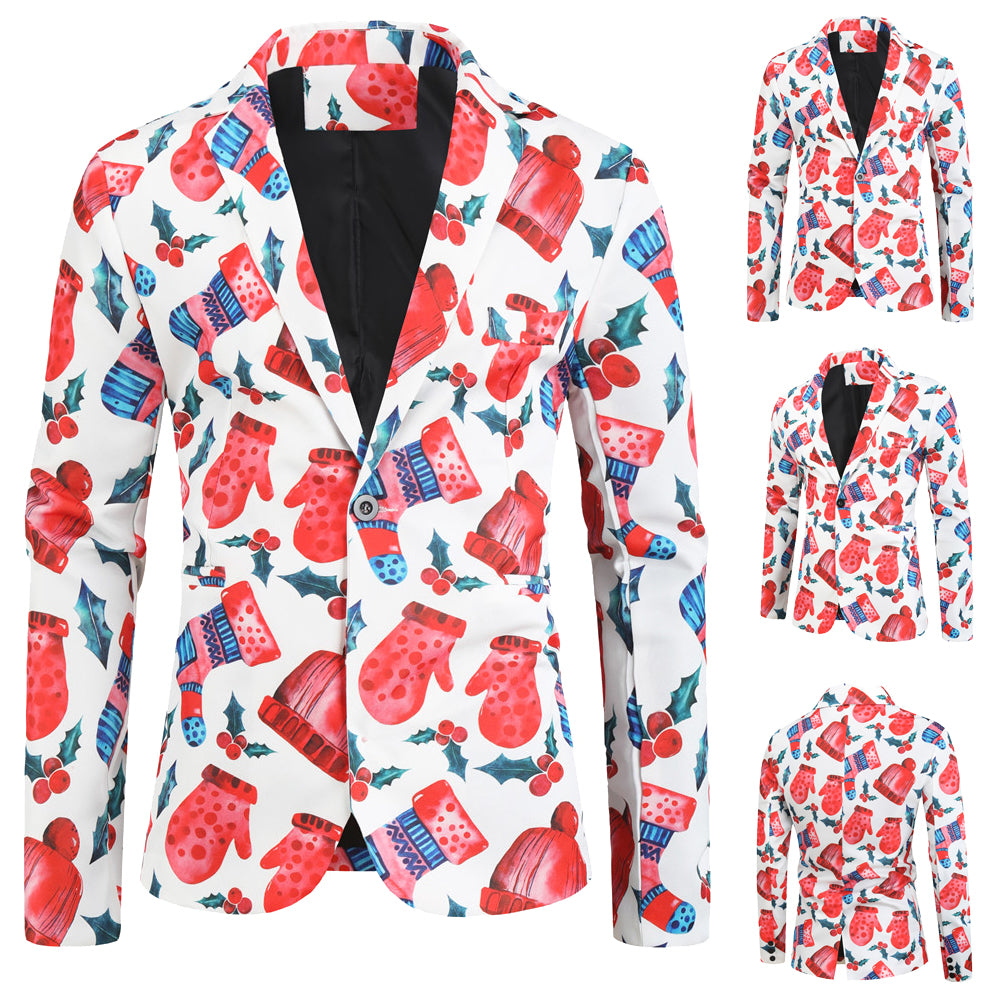 Men's Stylish Printed Blazer #X30 - Blazers | Multicolour / M