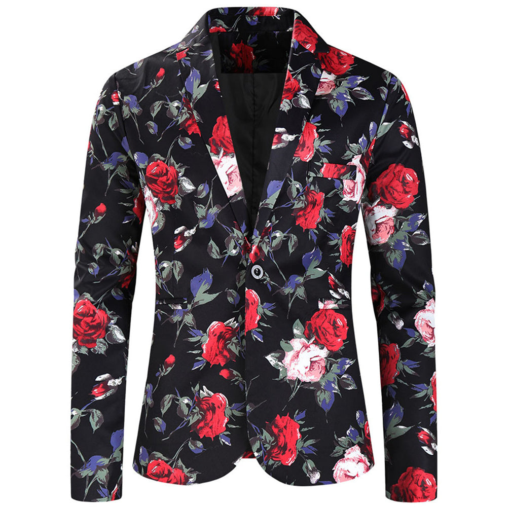 Men's Floral Print Suit #2TZ180 - Suits | Multicolour / M
