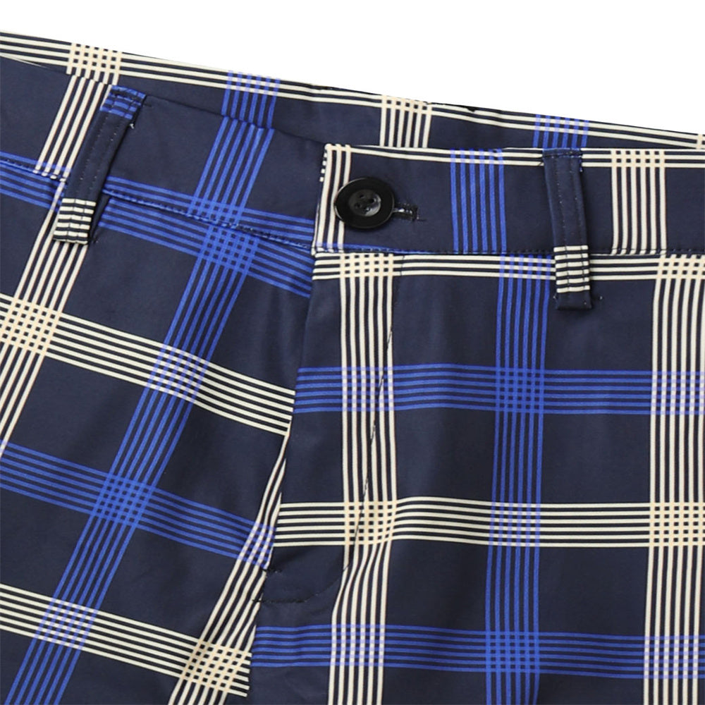 Men’s Timeless Check Pants #XK6021 - Pants | Navy Blue / S