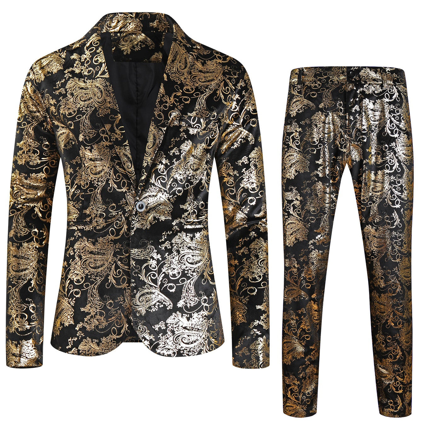 Men's Royal Gilded Suit #2TZ-XX2590 - Suits | Multicolor / M