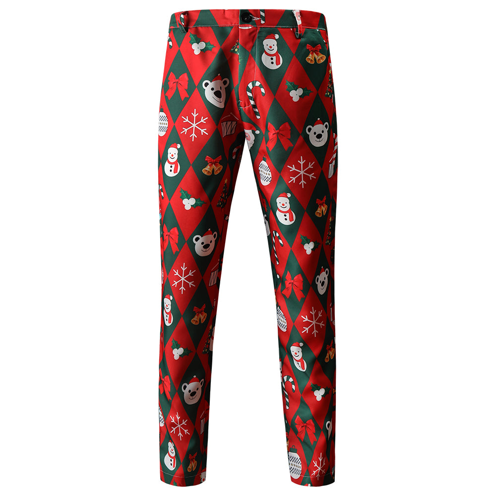 Men's Christmas Printed Suit #2TZ47 - Suits | Multicolour / M