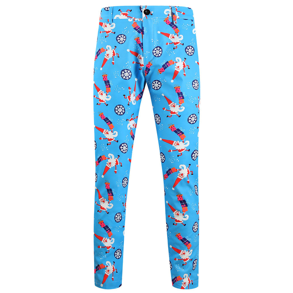 Men's Fresh Printed Suit #2TZ652 - Suits | Blue / M