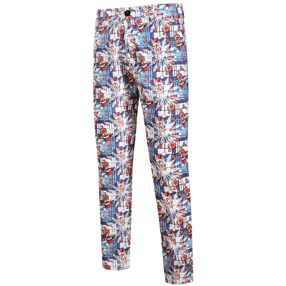 Men's Stylish Printed Vest Suit #2TZMK641 - Suits | Multicolour / M