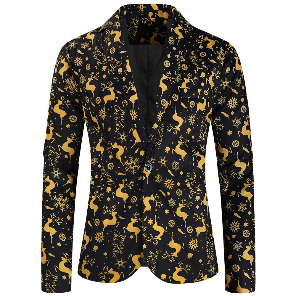Men's Christmas Printed Suit #2TZ631 - Suits | Multicolour / M