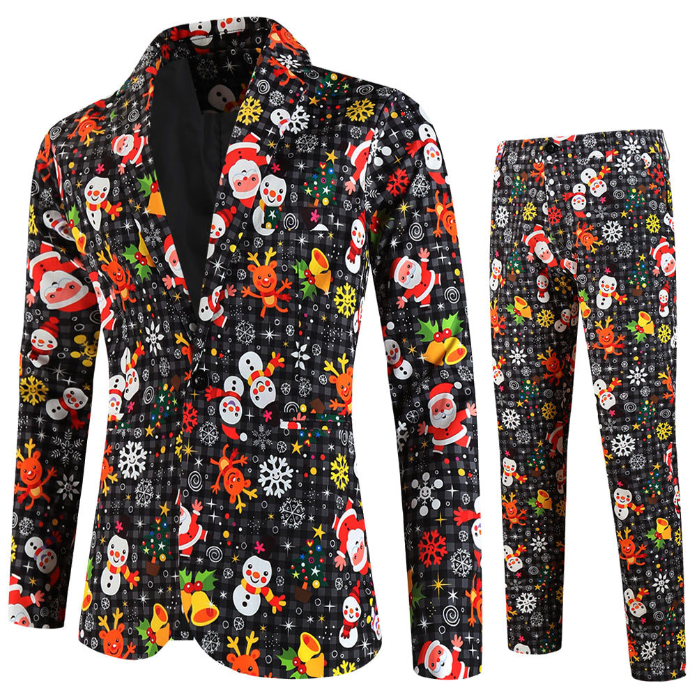 Men's Christmas Printed Suit #2TZ660 - Suits | Multicolour / M