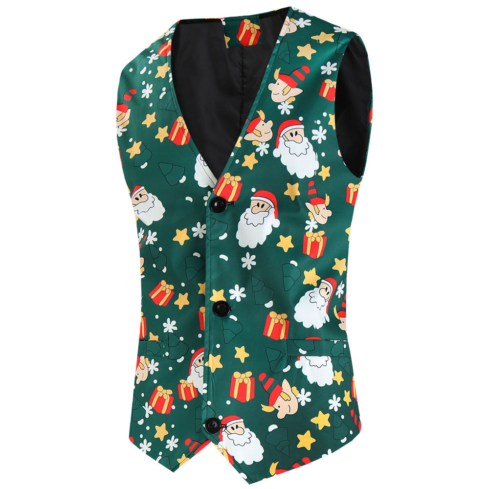 Men's Christmas Three-Piece Suit #3TZMK637 - Suits | Multicolour / M