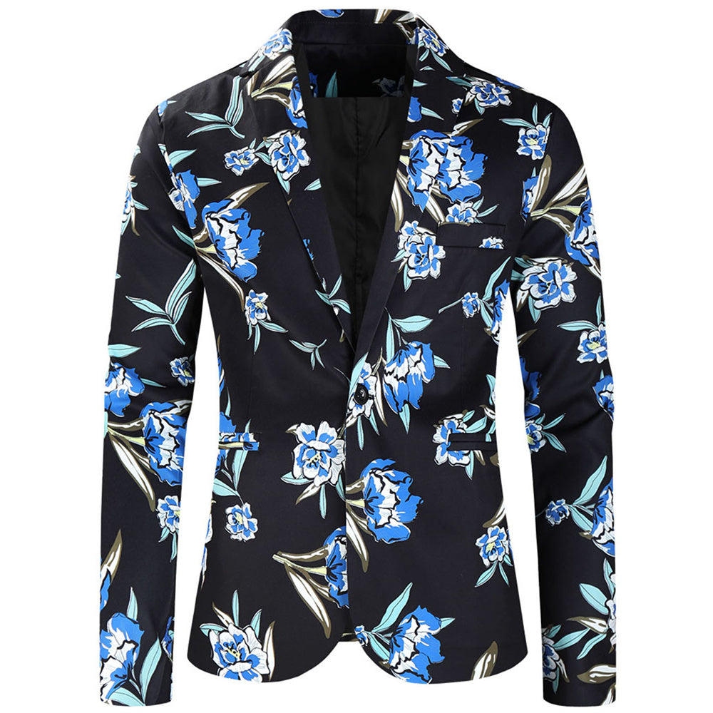 Men's Floral Print Elegant Suit #2TZ182 - Suits | Multicolour / M