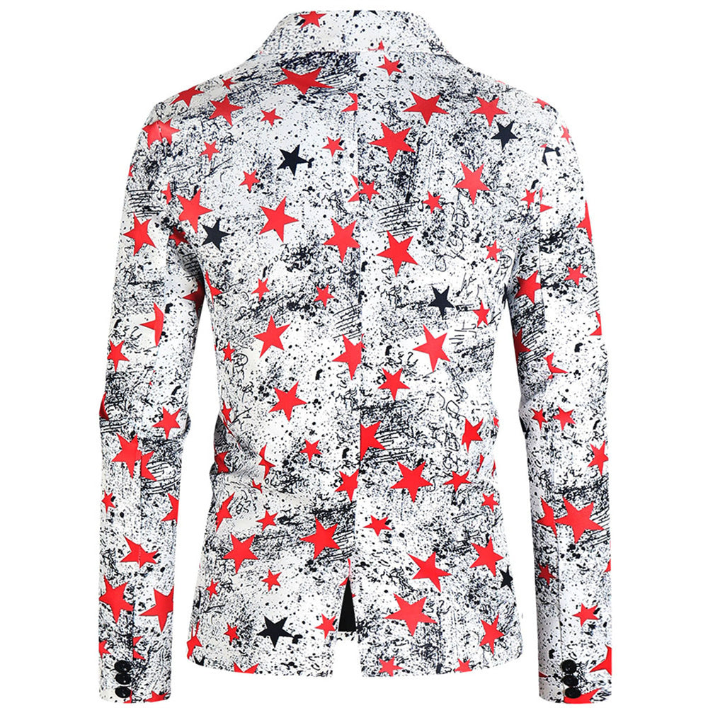 Men's Star Trendy Suit #2TZ157 - Suits | Multicolour / M