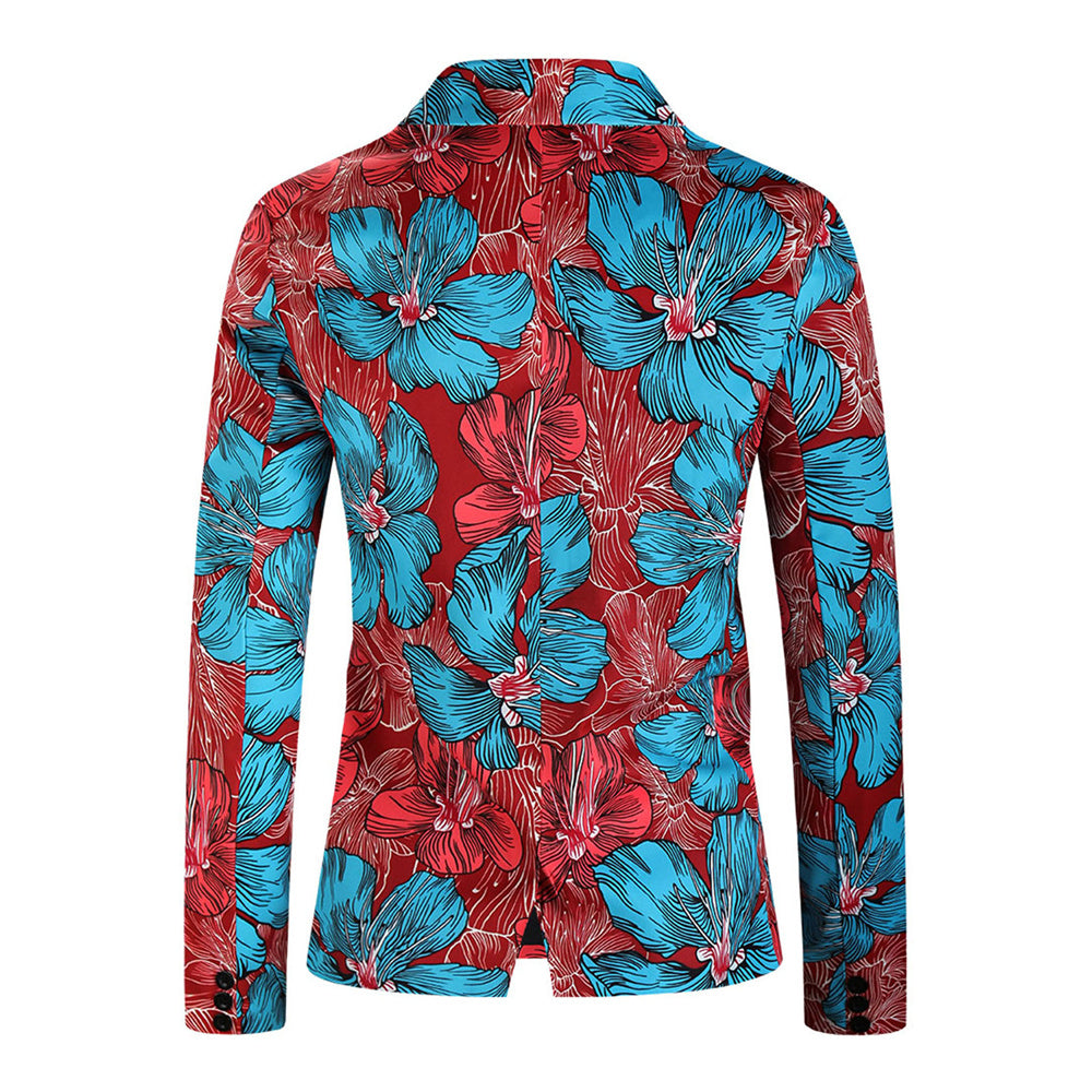 Men's Vintage Floral Blazer #X322 - Blazers | Multicolour / M