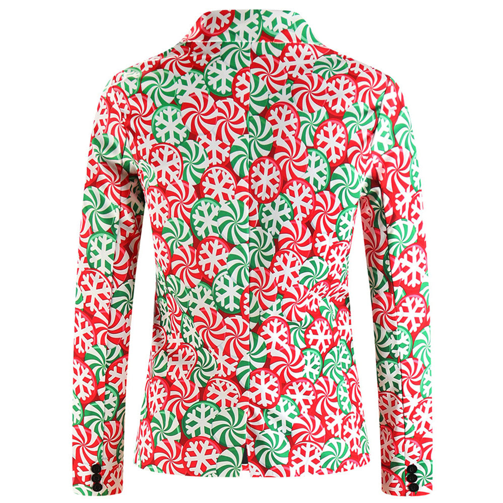 Men's Colorful Printed Blazer #X127 - Blazers | Multicolour / M