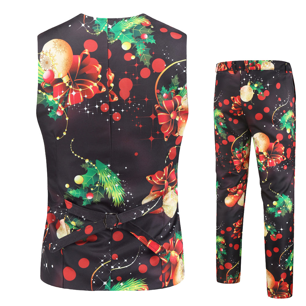 Men's Colorful Christmas Vest Suit #2TZMK28 - Vests | Multicolour / M
