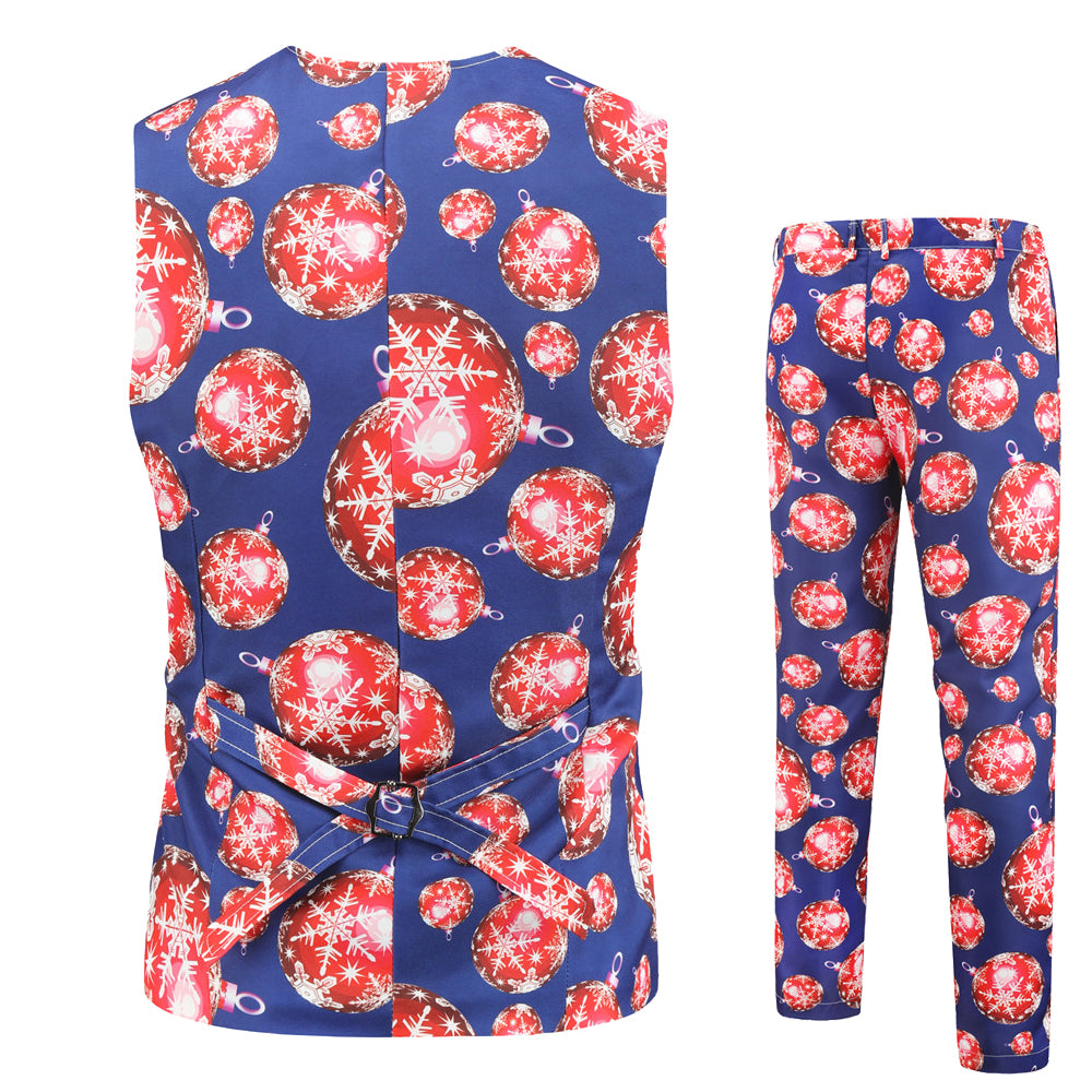 Men's Stylish Christmas Vest Suit #2TZMK29 - Vests | Multicolour / M