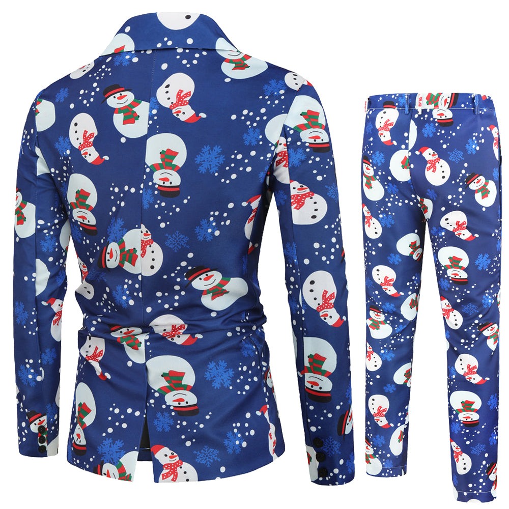 Men's Christmas Print Suit #2TZ23 - Suits | Multicolour / M