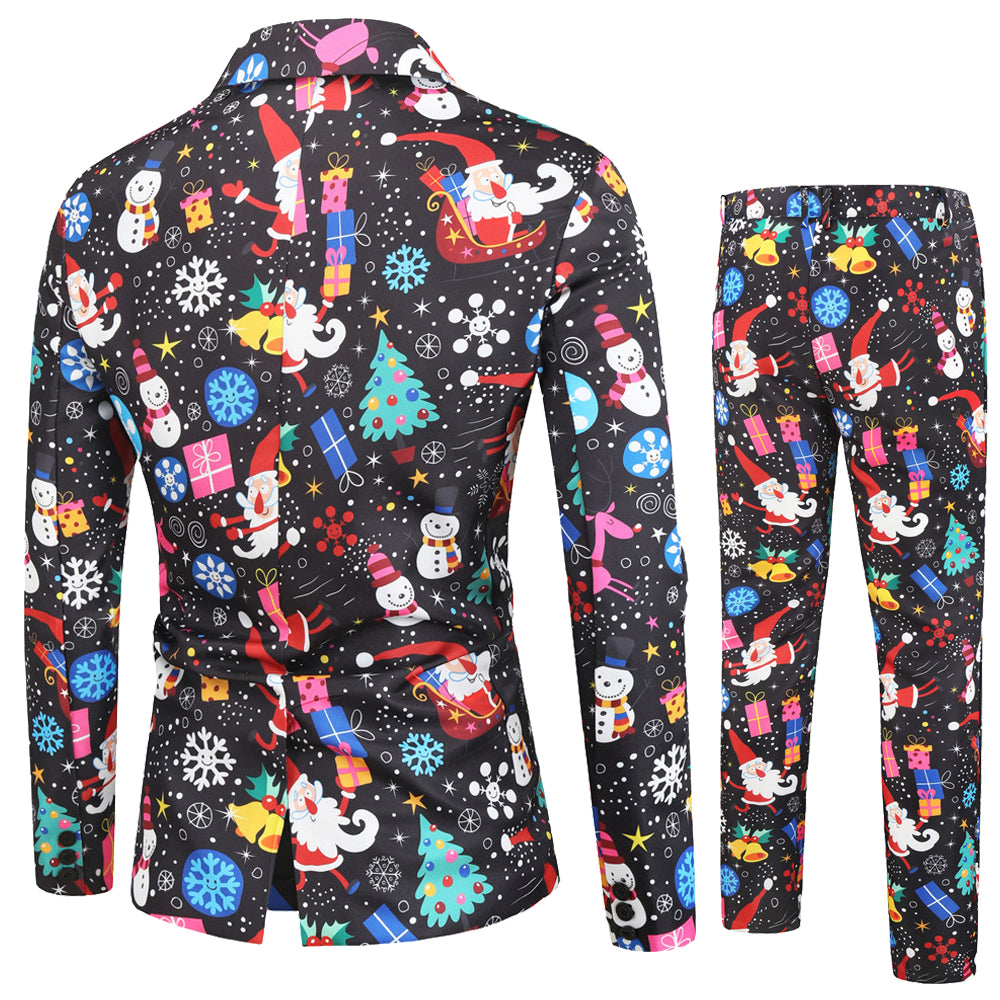 Men's Colorful Christmas Suit #2TZ27 - Suits | Multicolour / M